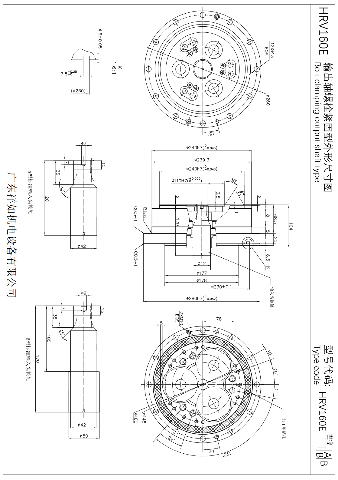 HRV160減速機