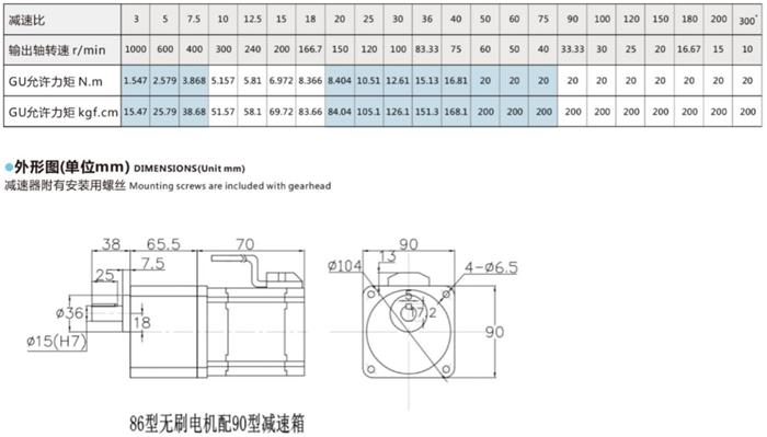 無刷電機齒輪減速箱 (3)