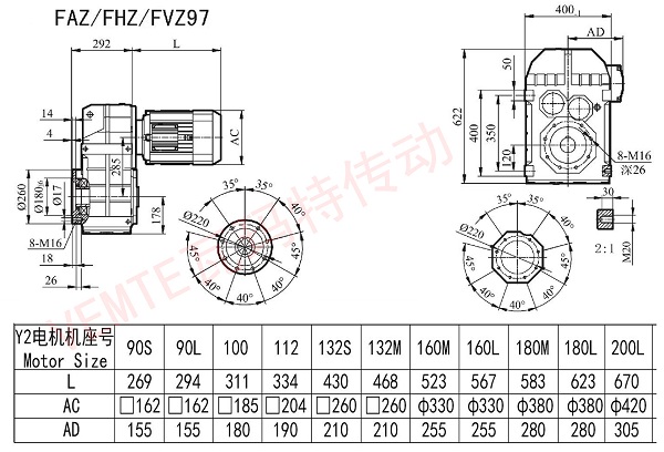 FAZ FHZ FVZ97減速機圖紙