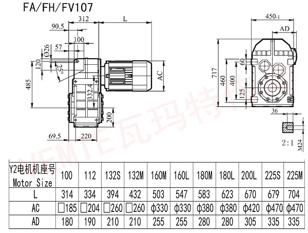 FA FH FV 107減速機圖紙